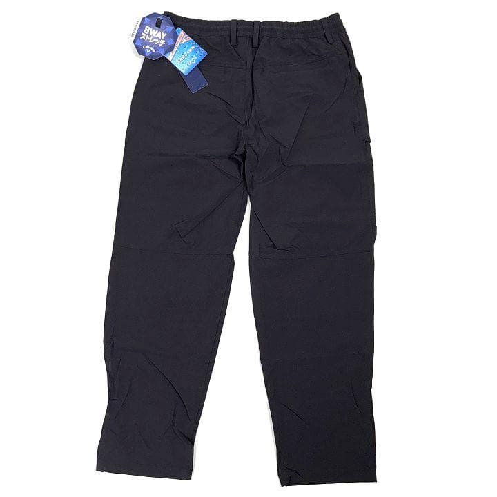 新品 キャロウェイ 8WAYストレッチ シワナイロン 撥水 パンツ 黒 L