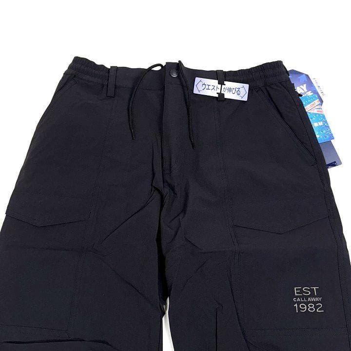 新品 キャロウェイ 8WAYストレッチ シワナイロン 撥水 パンツ 黒 L