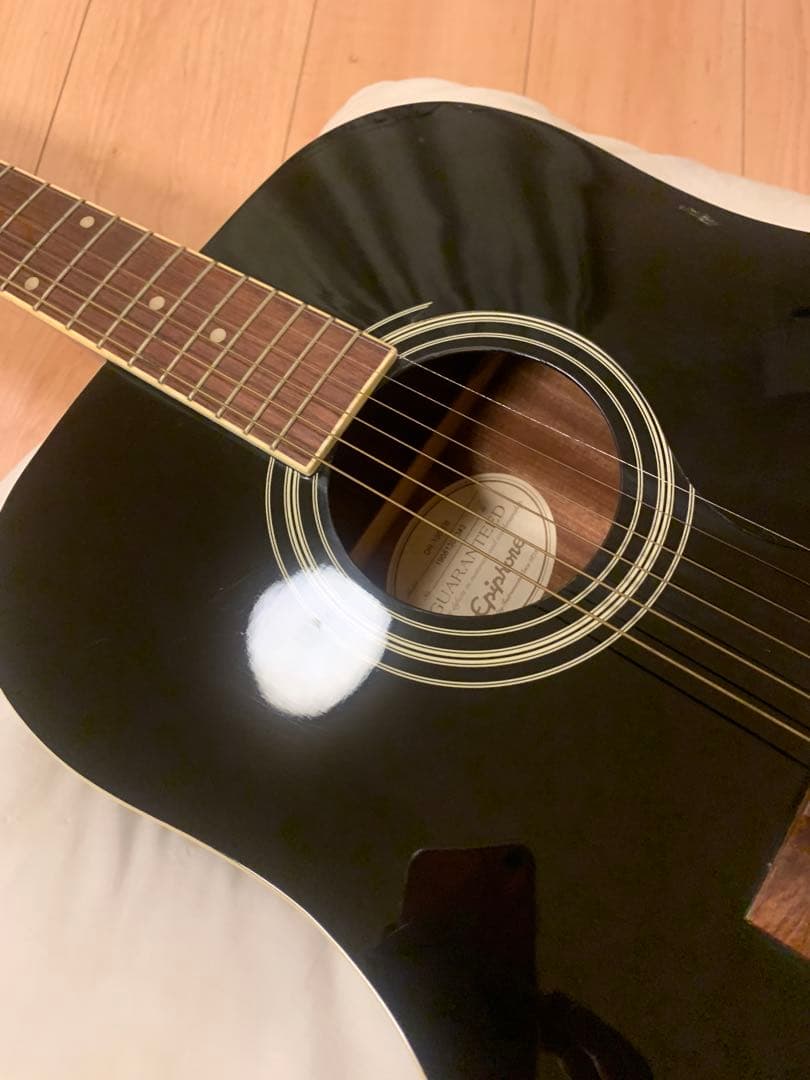 エピフォン アコースティックギター 黒　DR-100 EB 箱付き