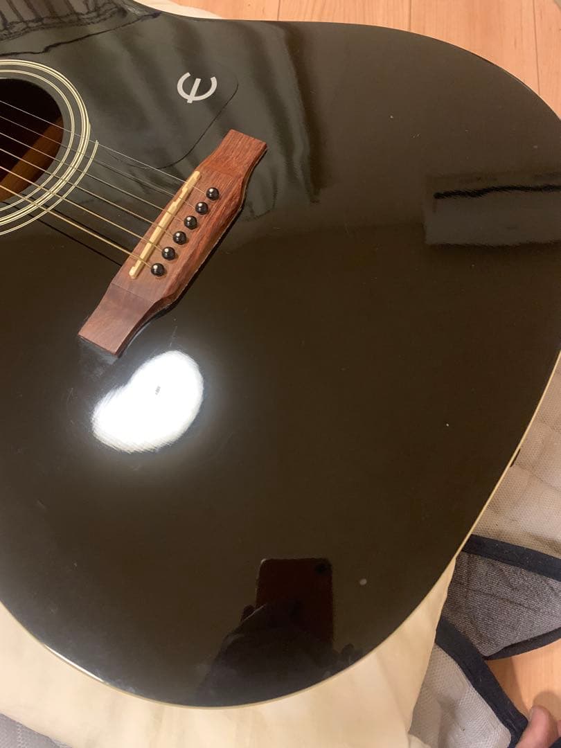 エピフォン アコースティックギター 黒　DR-100 EB 箱付き