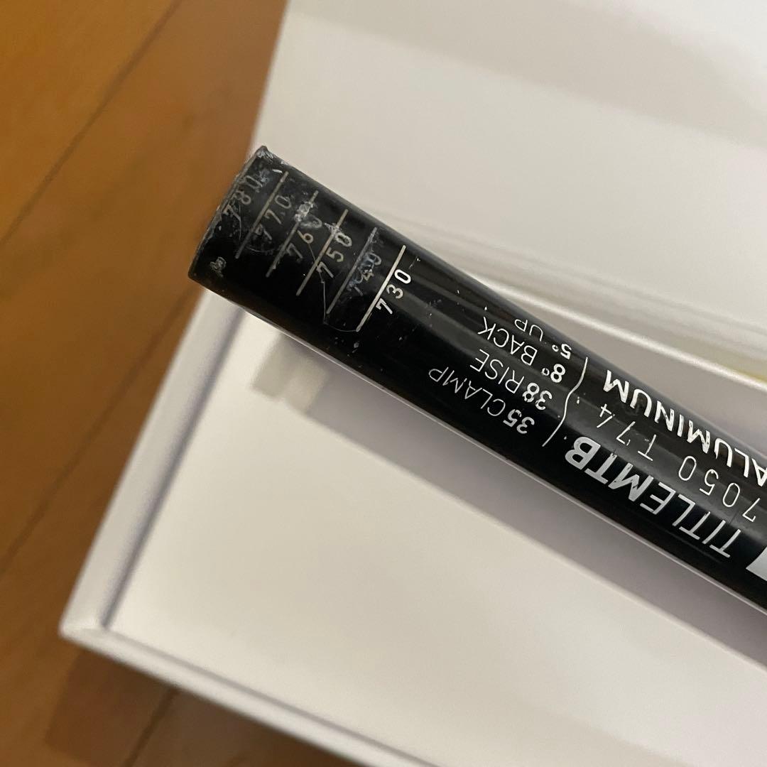TITLE ハンドルバー ブラック 35mm 780mmライズ クランプ
