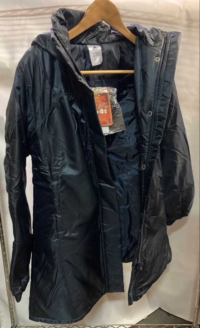 adidas 新品 レディース paddedコート S