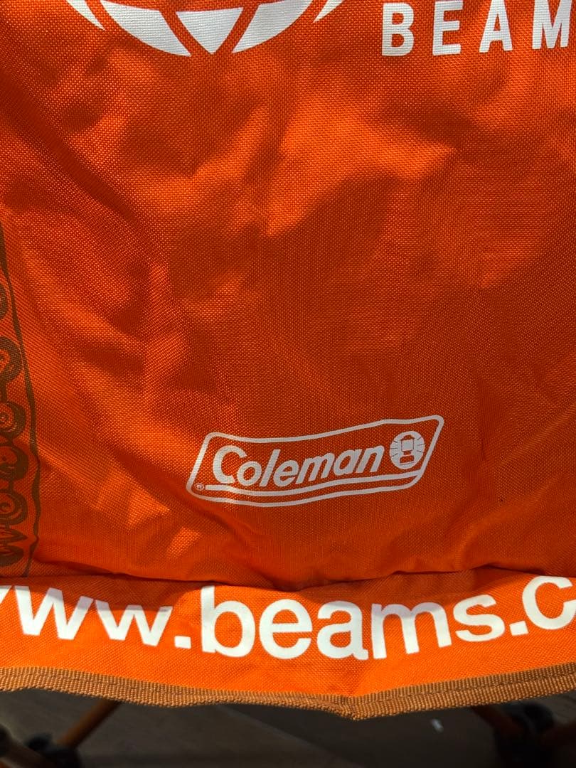 美品　Coleman×BEAMS アウトドア アームチェア
