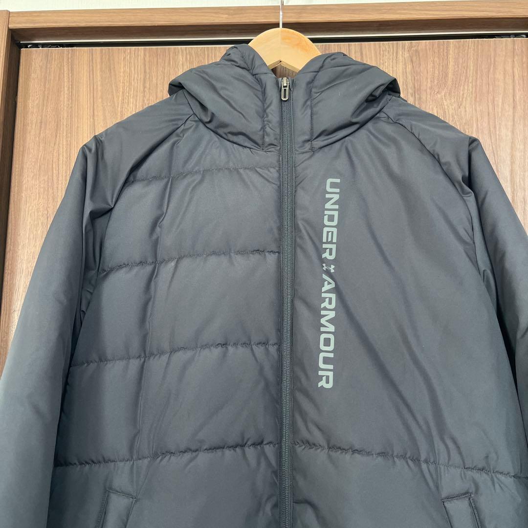 UNDER ARMOUR ブラック ベンチコート　レディース　Lサイズ