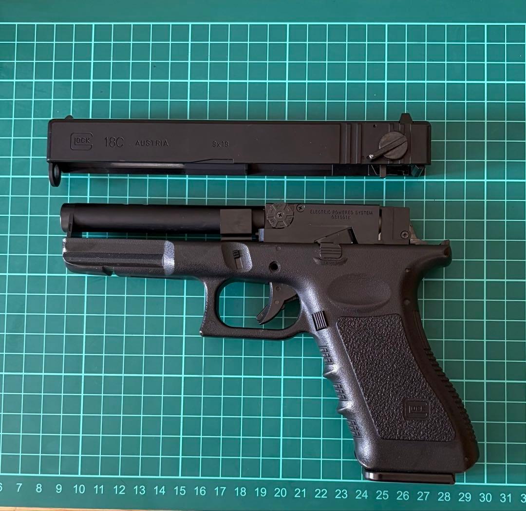 ワケあり　東京マルイ電動グロックGlock 18C エアガン ブラック