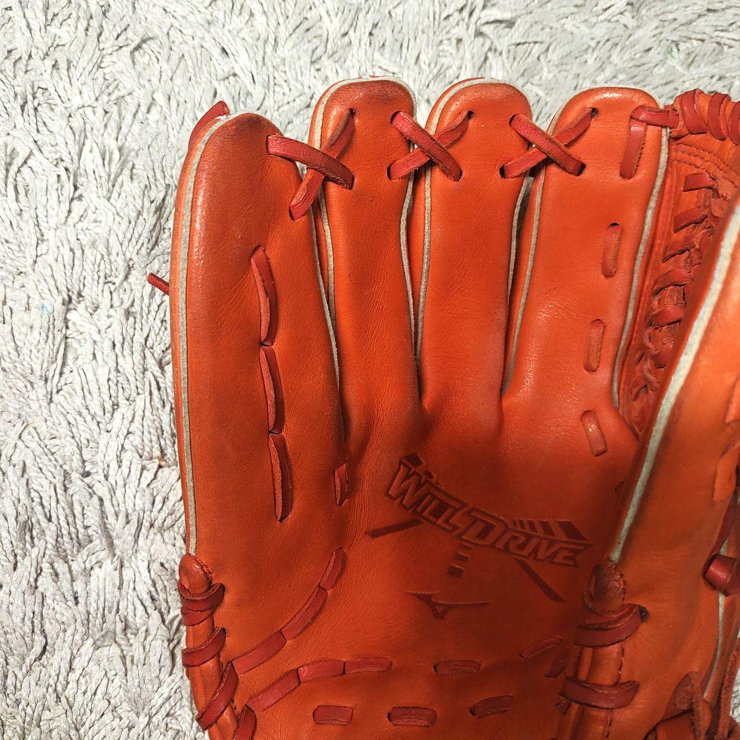 【左利き】mizuno　ミズノ　軟式グローブ　オレンジ　will drive
