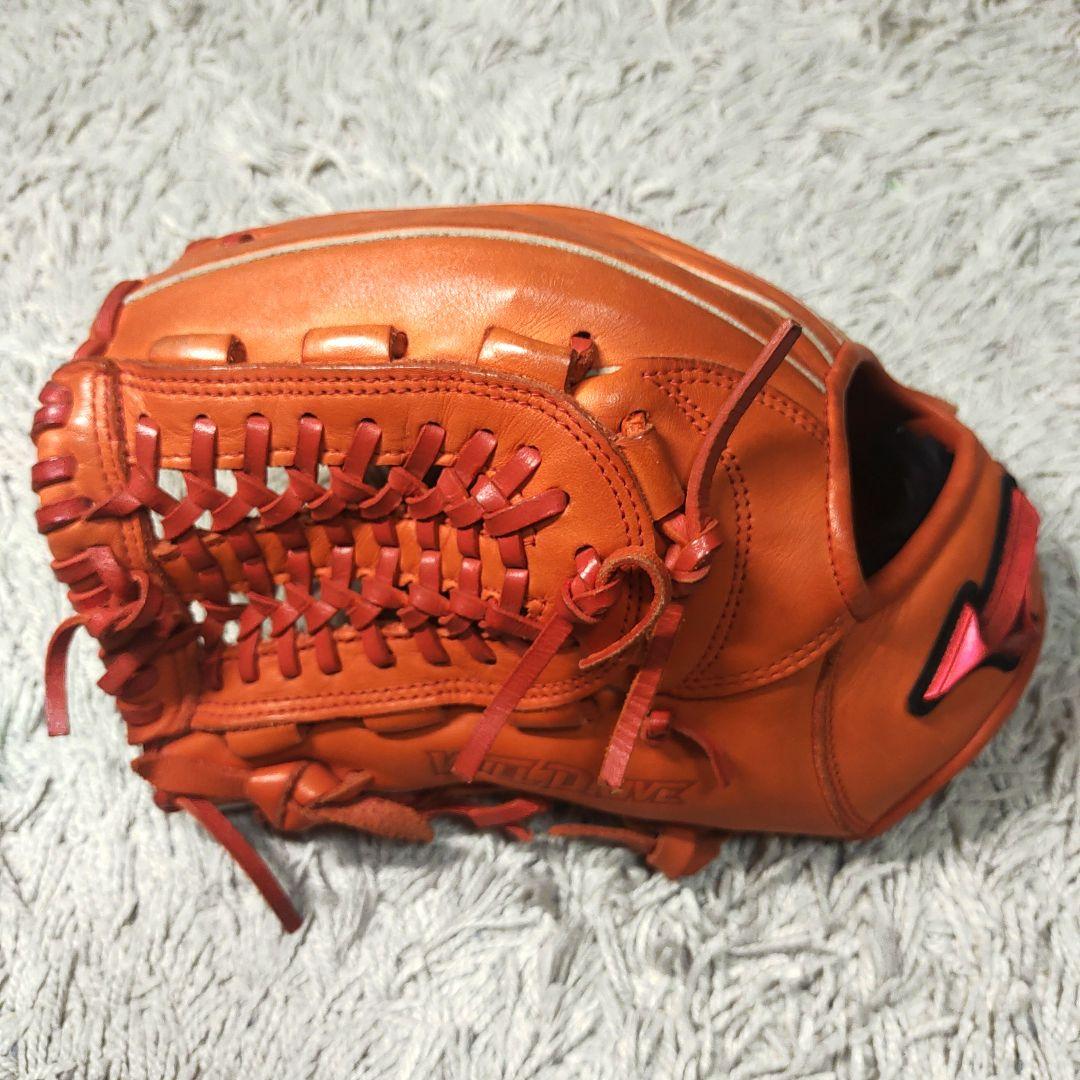 【左利き】mizuno　ミズノ　軟式グローブ　オレンジ　will drive