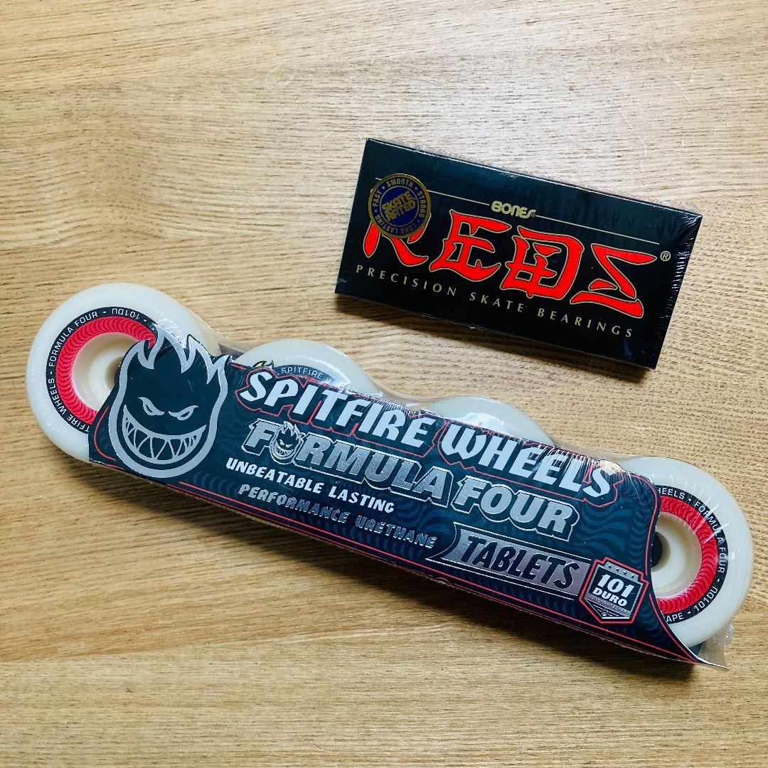 新品 SPITFIRE F4 54mm 101DURO ボーンズREDS スケボ