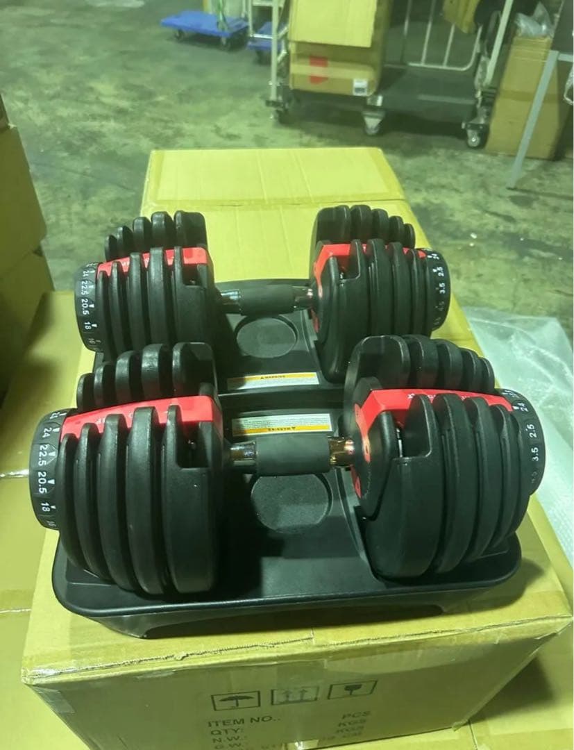 新品未開封 可変式ダンベル 24kg トレーニングベンチ セット 筋トレ器具
