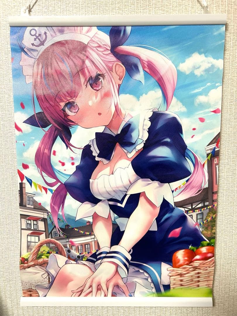 湊あくあ タペストリー2枚