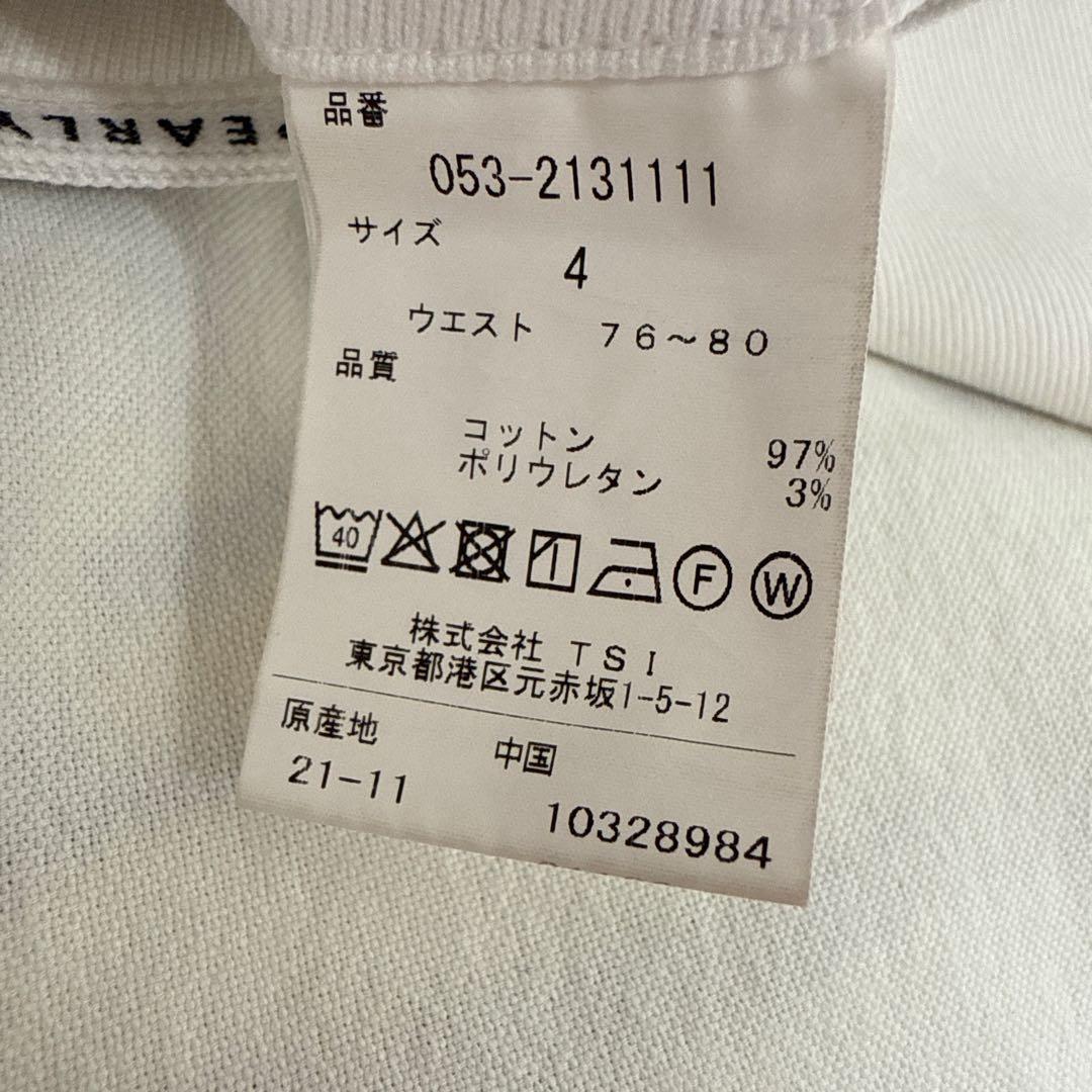 パーリーゲイツ　パンツ　白　ホワイト　4 M 秋冬　ストレッチ　美品