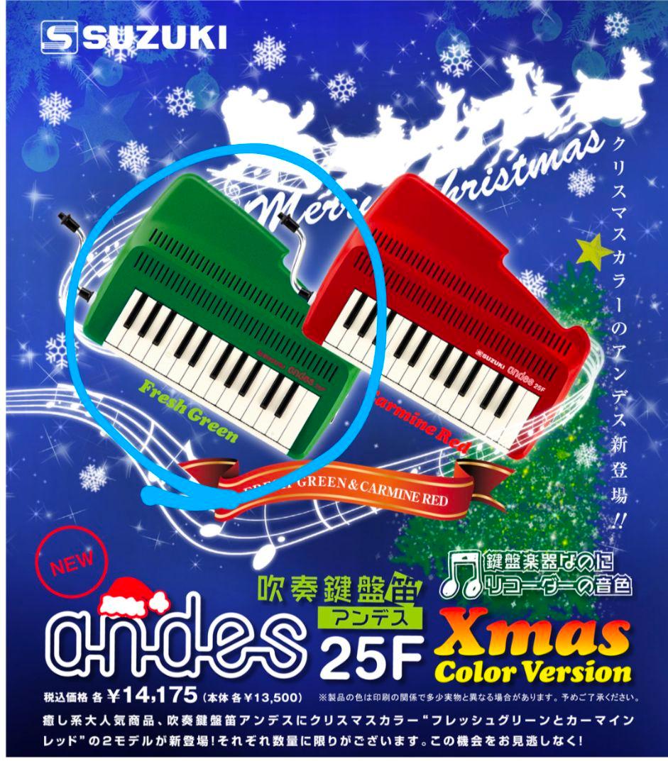 鍵盤楽器 SUZUKI andes 25F Fresh Green