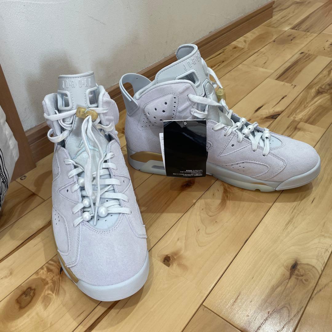 新品未使用W Air Jordan 6 Retro \"Pearl\" 28.5cm