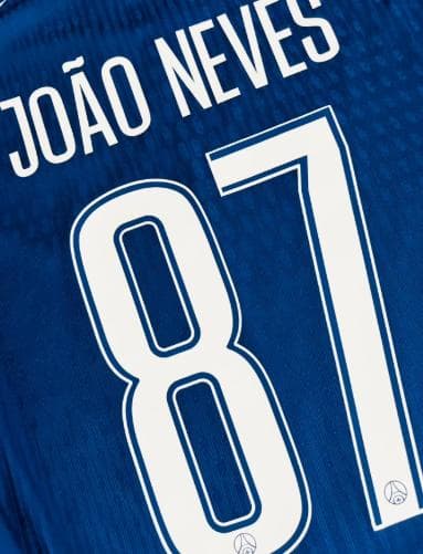 パリ・サンジェルマン アウェイ 長袖サッカーシャツ #87 ネヴェス