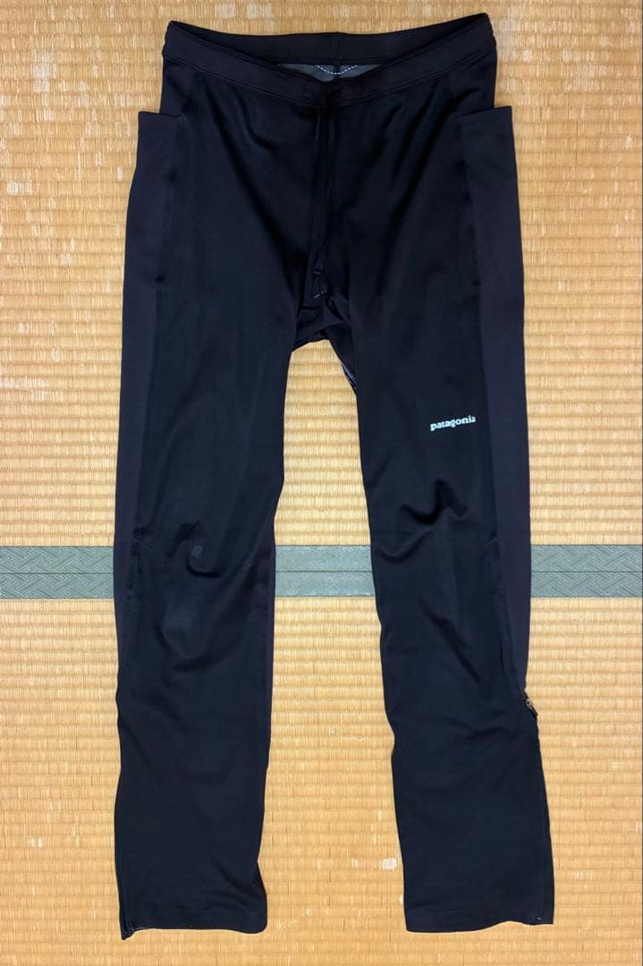 パタゴニア メンズ ウインドシールドパンツ XS 黒 中古 送料込み！