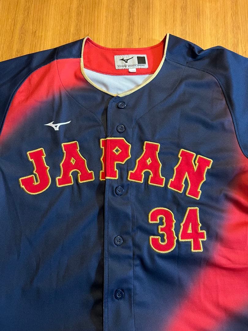 2026 ＷＢＣレプリカユニフォーム(ビジター) 吉田正尚選手 34番