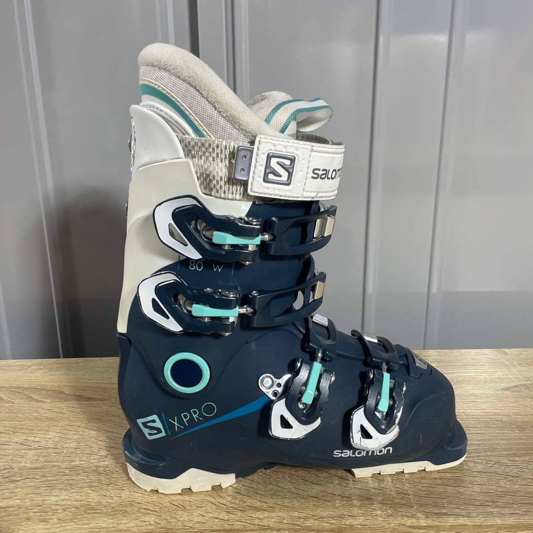 ATOMIC148cm SALOMON23/23.5ストック105cmセット