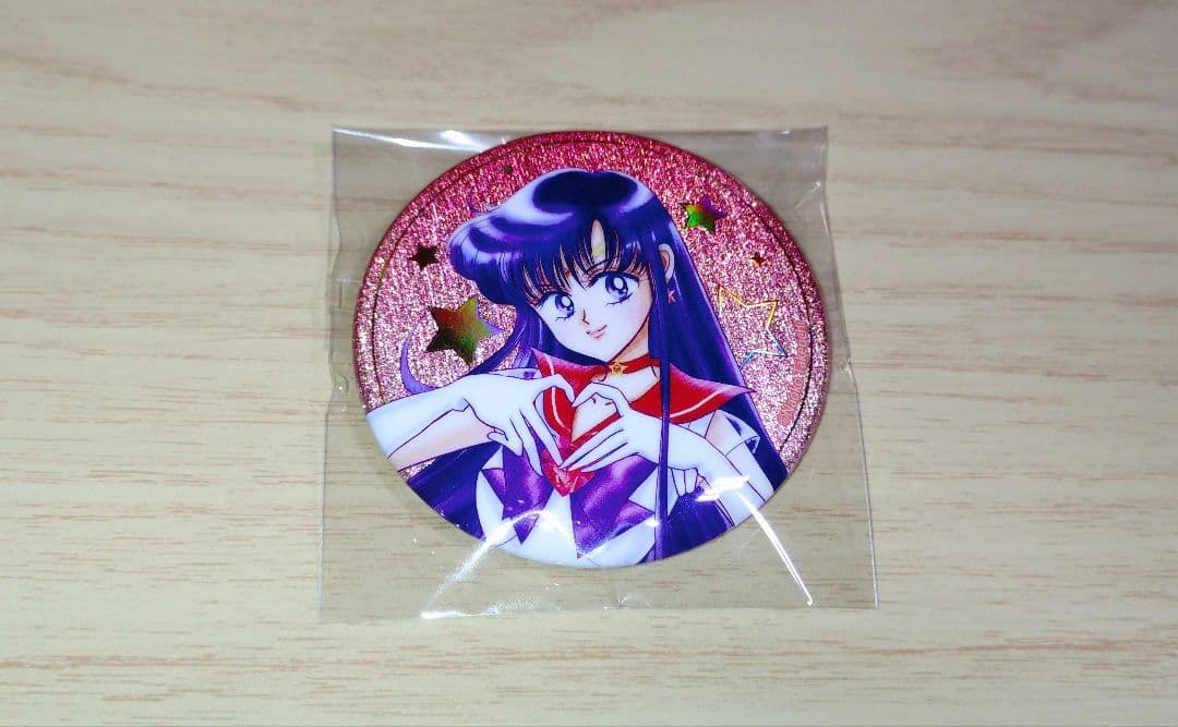 セーラームーン　オーロララメ缶バッジ　5点