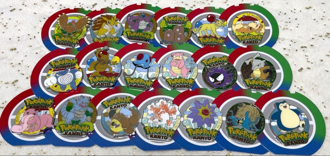 ポケパークカントー】ポケモンピンズセット　全19種