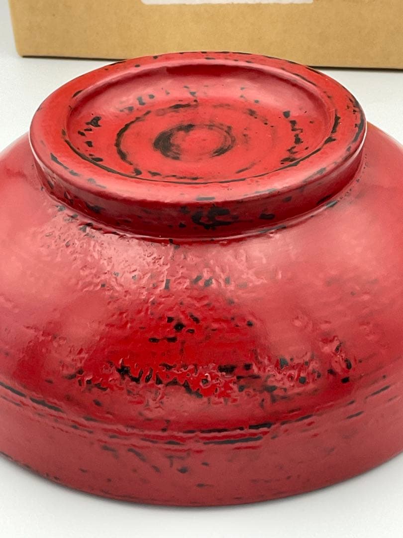 川勝英十津　桐赤鉢　作家　漆器