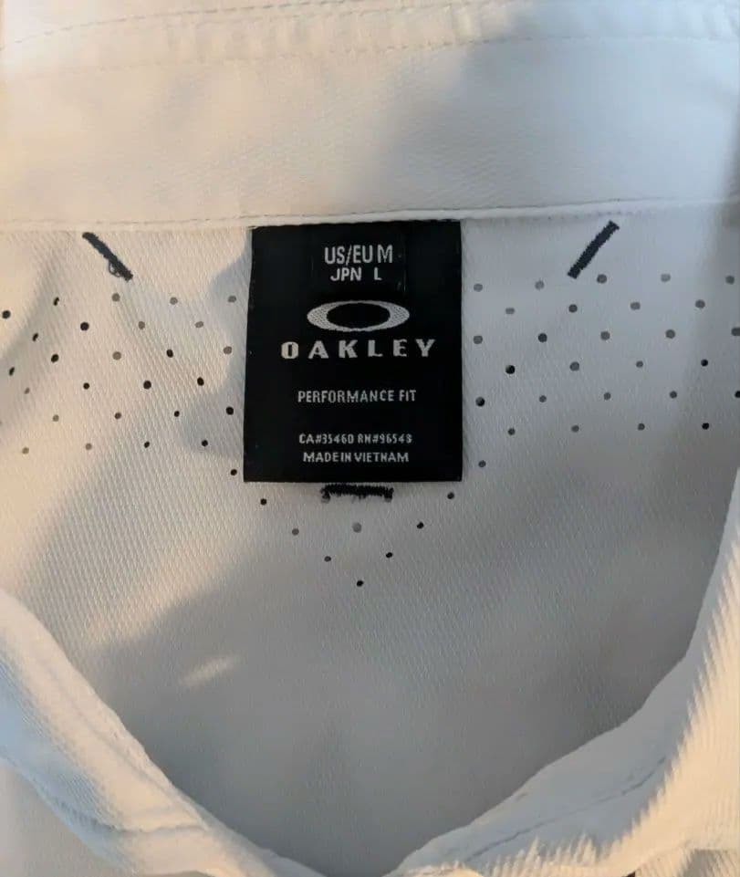 Oakley メンズ ゴルフウェア Ｌ-サイズ ホワイト上下セット