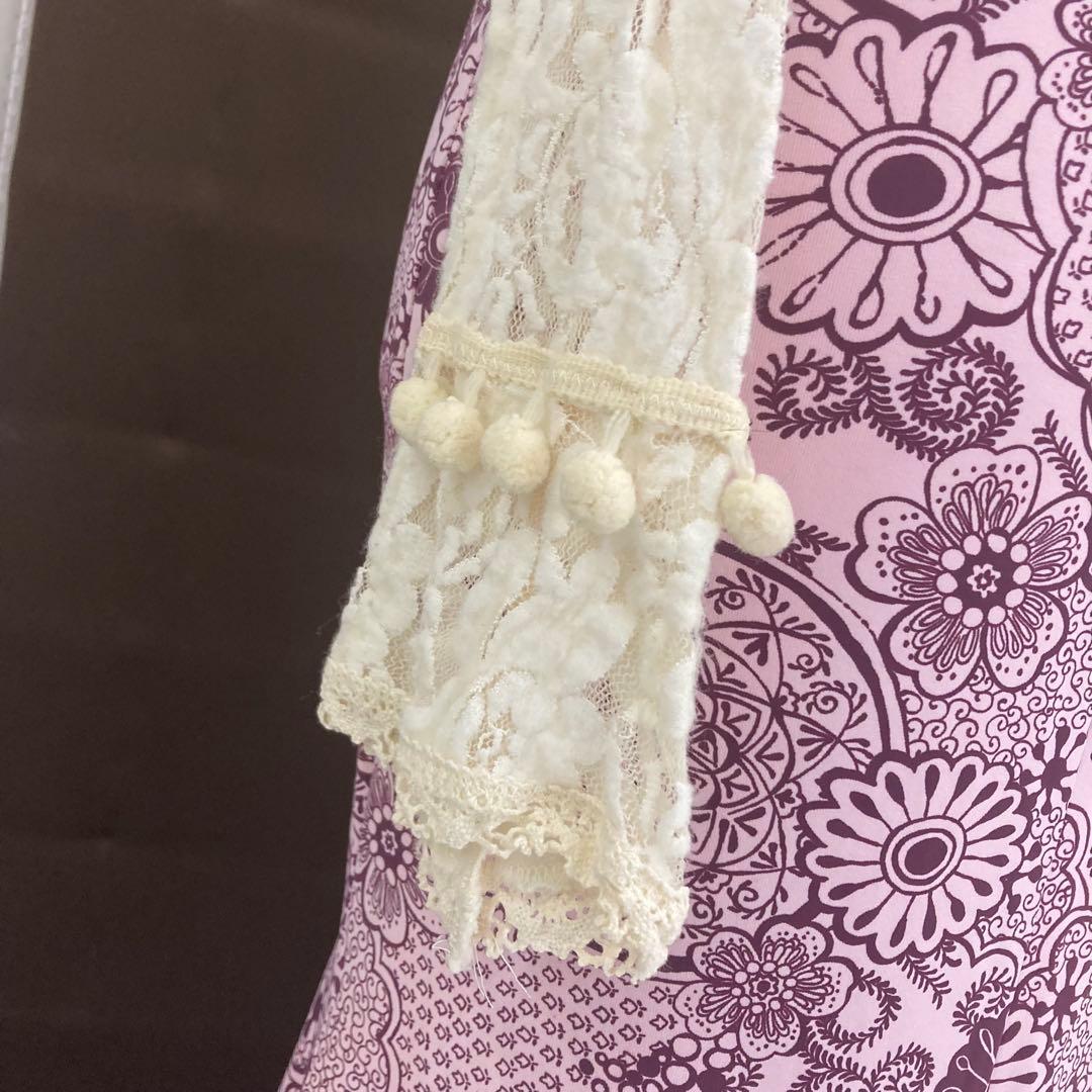美品 ツーピース フラメンコ衣装　ストレッチ生地　レースブラウス