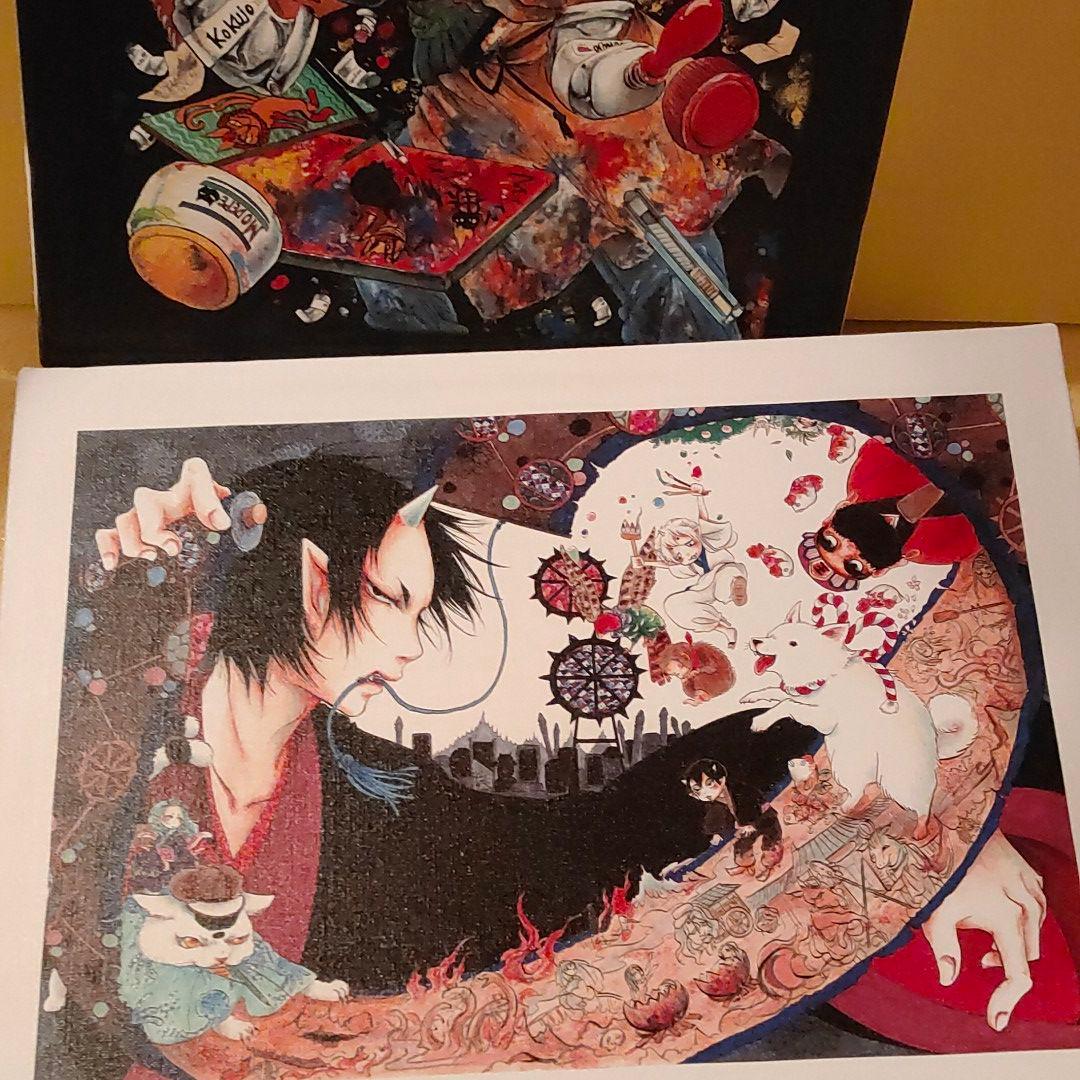 鬼灯の冷徹　キャンバスアート　キャンバス　原画展　イラストボード