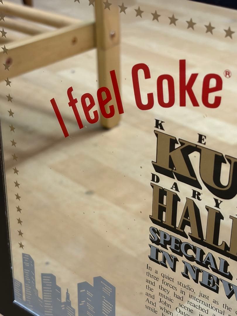 コカコーラ　収納付き　パブミラー　桑田佳祐　HALL &OATESコラボ1987
