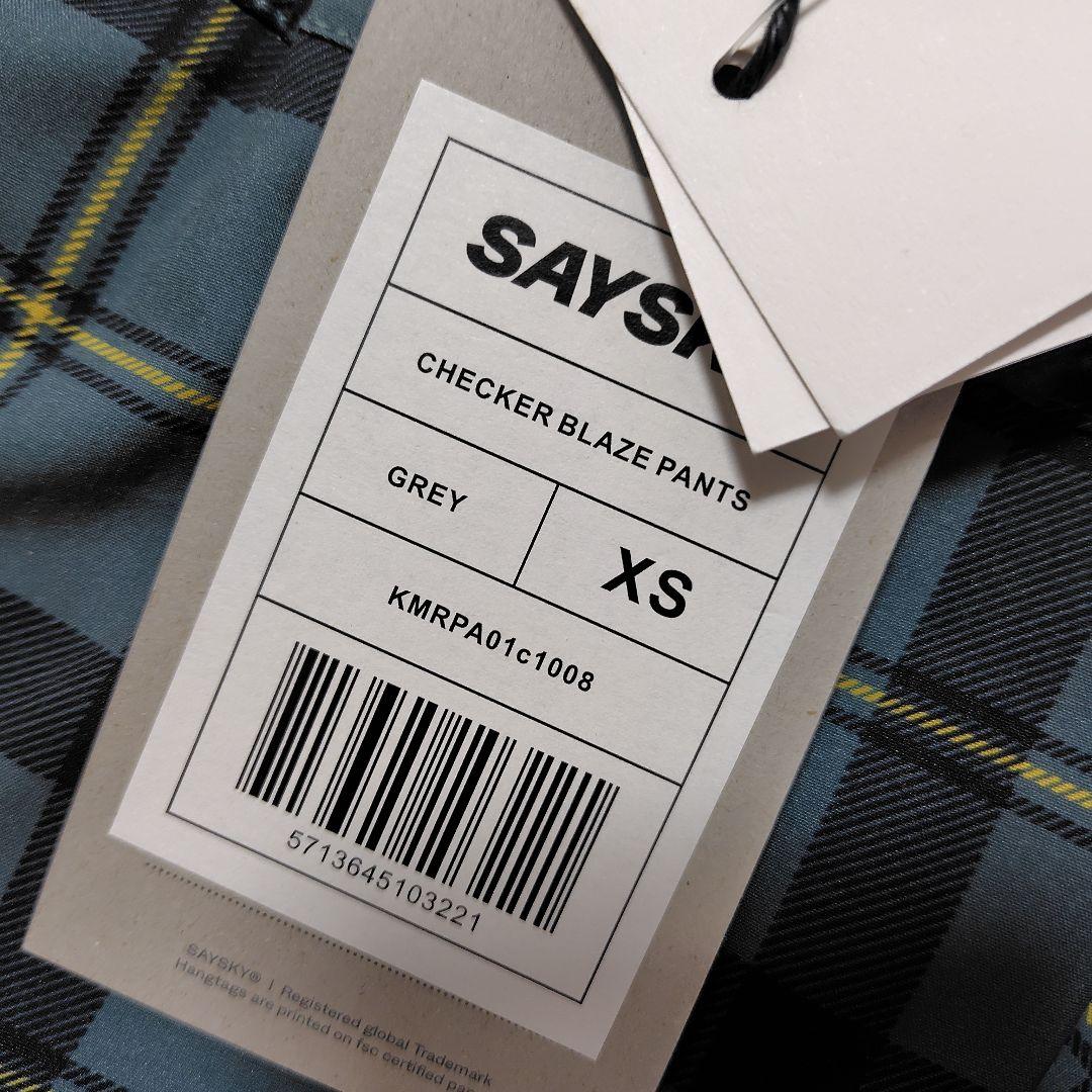 SAYSKY Checker Blaze Pants　ユニセックスXS　最終価格