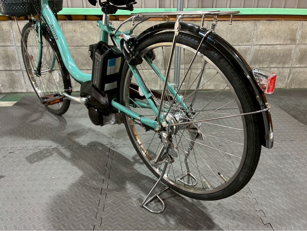 №8590電動自転車ブリヂストン アシスタ 24インチ ミントグリーン