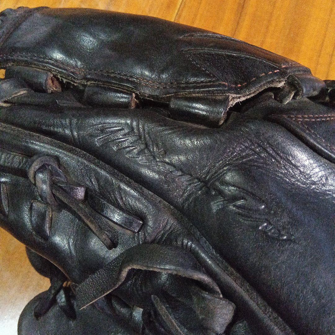 Mizuno プロ硬式レザー左利きピッチャーグローブ 黒