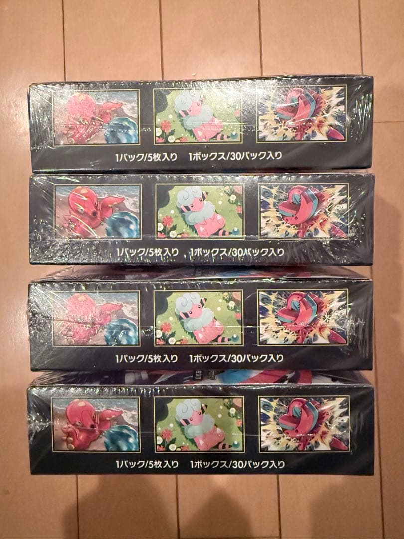 ポケモンカードゲーム ニンジャスピナー新品未開封シュリンク付き4box
