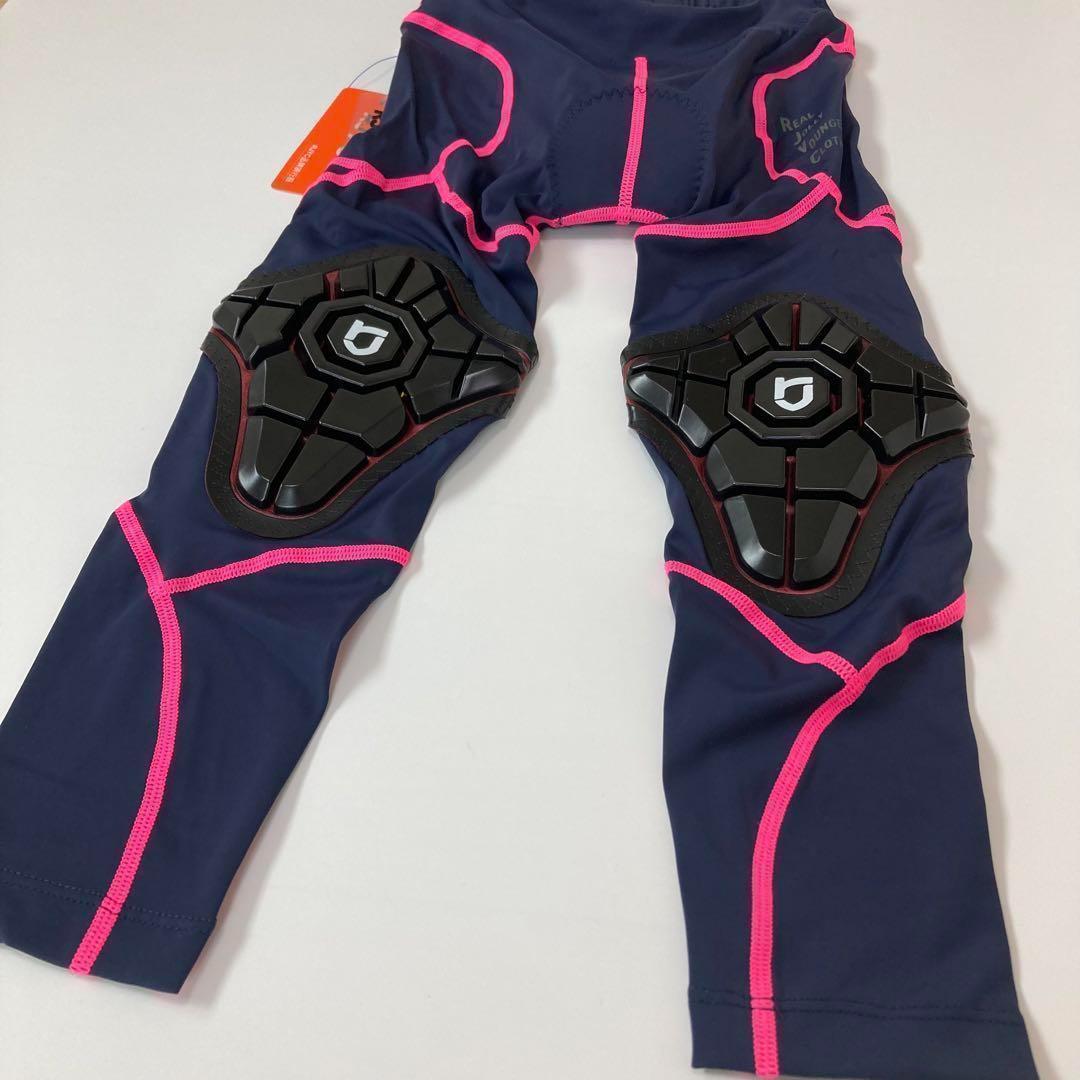 【新品】サイクルパンツ 全4サイズ ネイビー×ピンク ランバイク ストライダー