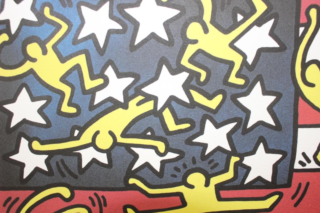キース・ヘリング (American Flag)エスタンプリトグラフ