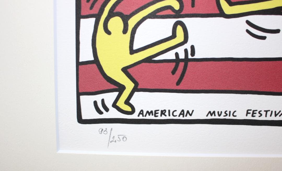 キース・ヘリング (American Flag)エスタンプリトグラフ