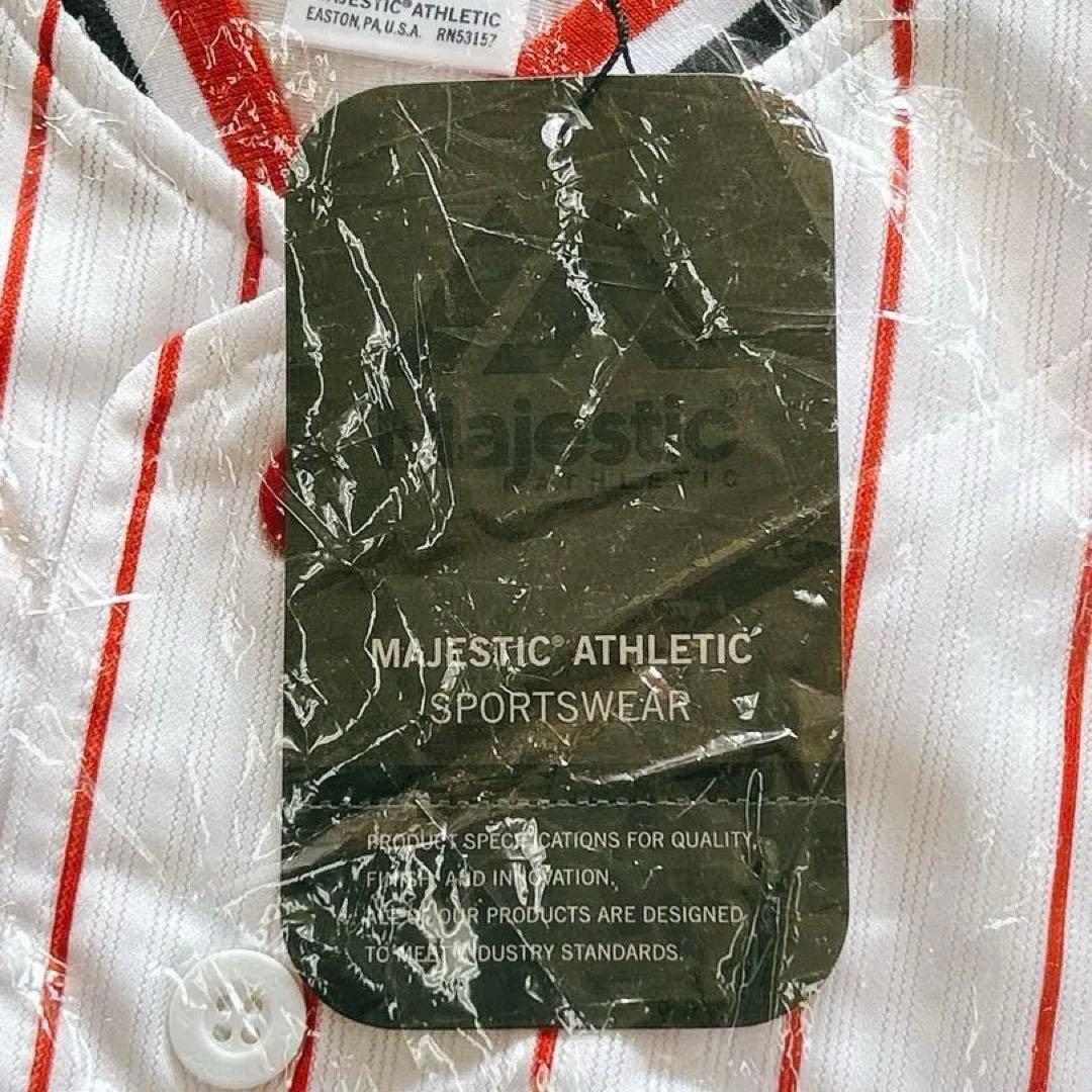ヤクルトスワローズユニフォーム Majestic LARGE ホワイトサイン入り