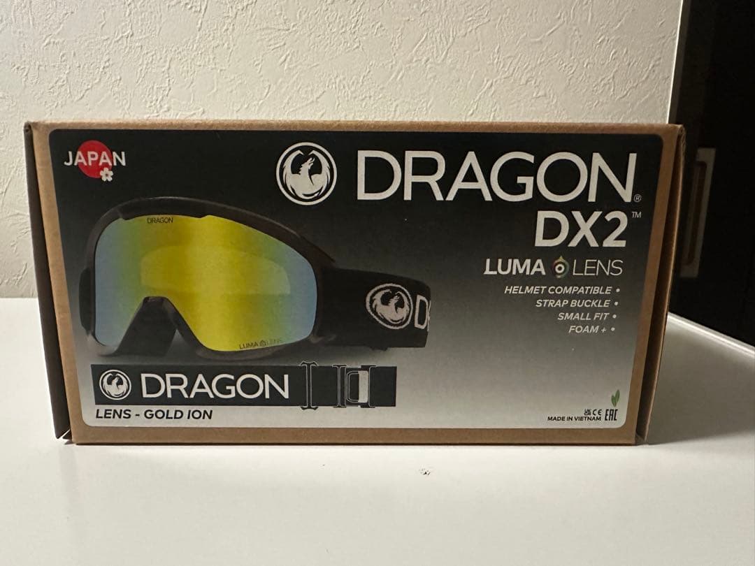 めるっぺ⭐︎Dragon DX2 ゴーグル LUMAレンズ ゴールドアイオン