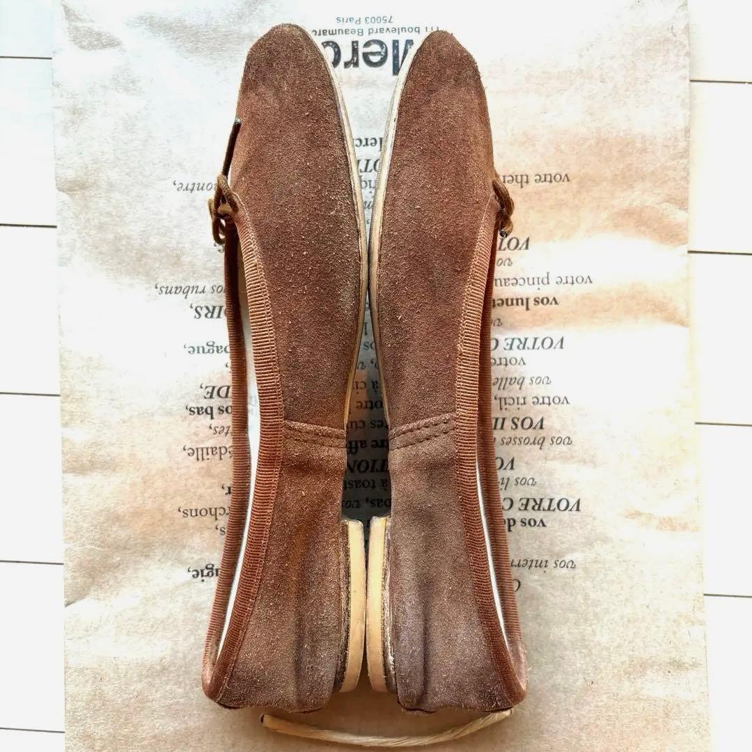 ポルセリ E.PORSELLI A.P.C コラボ 39 バレエシューズ
