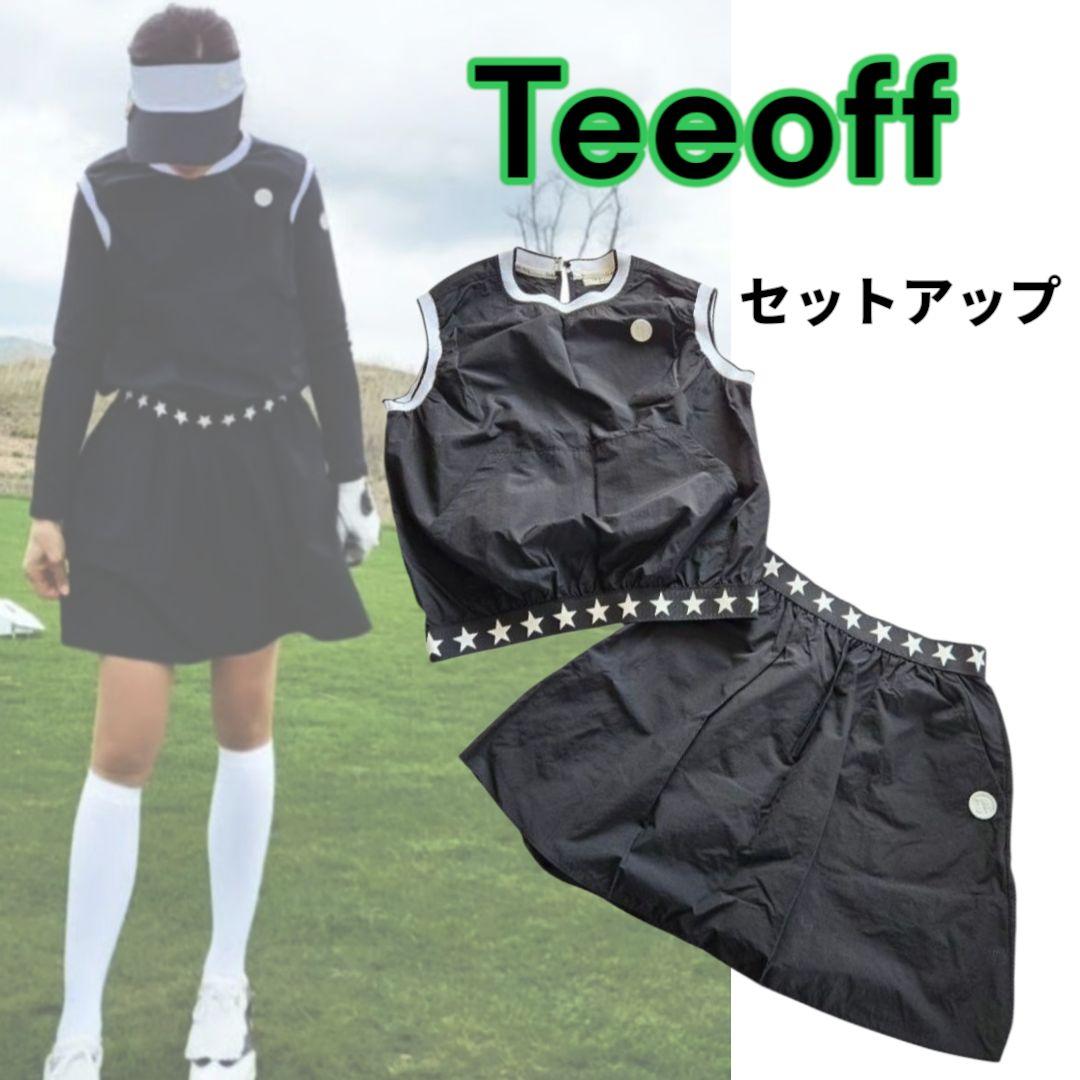 美品♡ゴルフウェア♡韓国ゴルフウェア♡ノースリーブ♡スカート