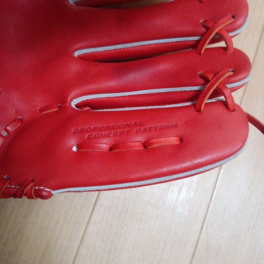 ZETT PROSTATUS 硬式グローブ レッド
