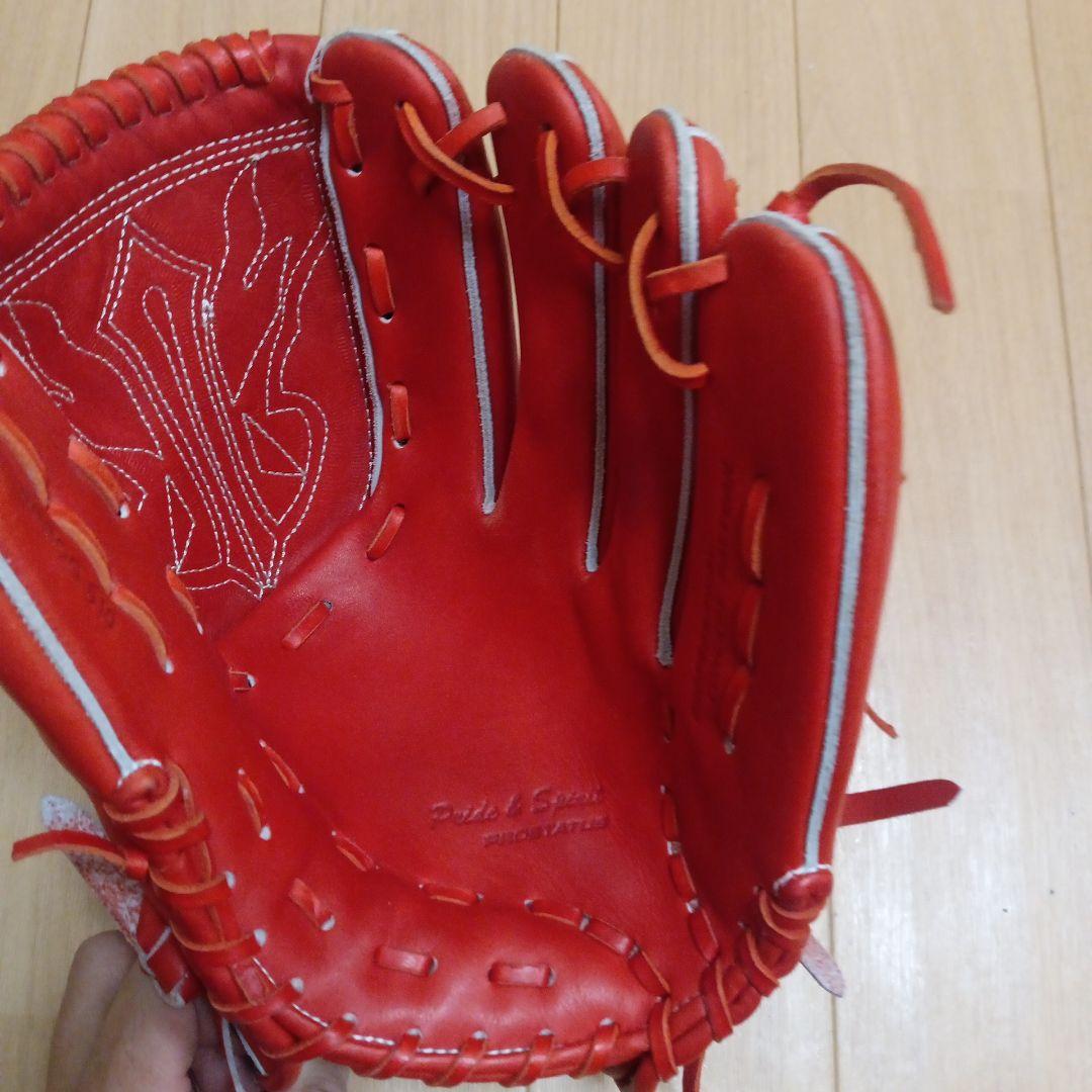 ZETT PROSTATUS 硬式グローブ レッド