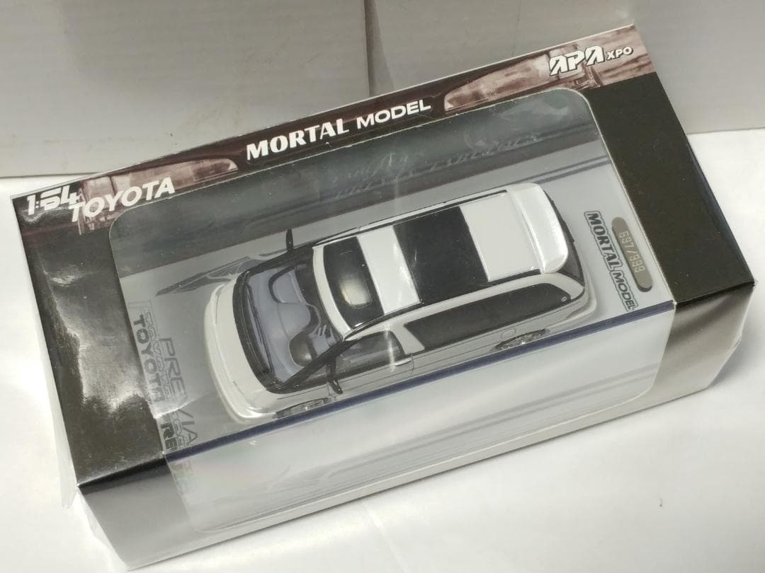 MORTAL 1/64 トヨタ プレビア カスタム ホワイト