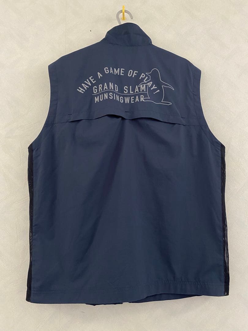 Munsingwear フルジップベスト LL ネイビー マンシングウェア