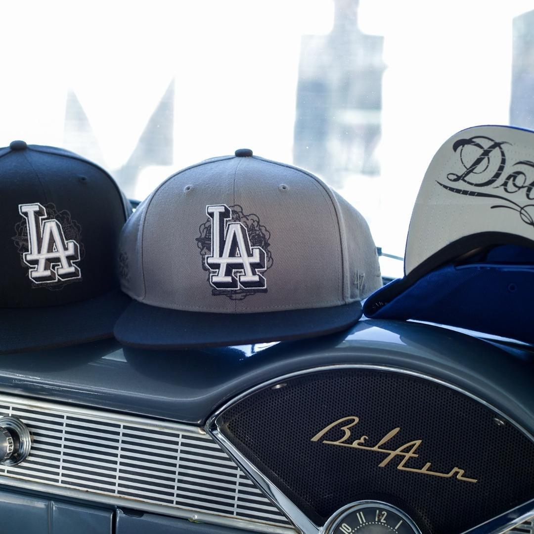 MISTER CARTOON DODGERS 47 GRAFFITI CAP 黒