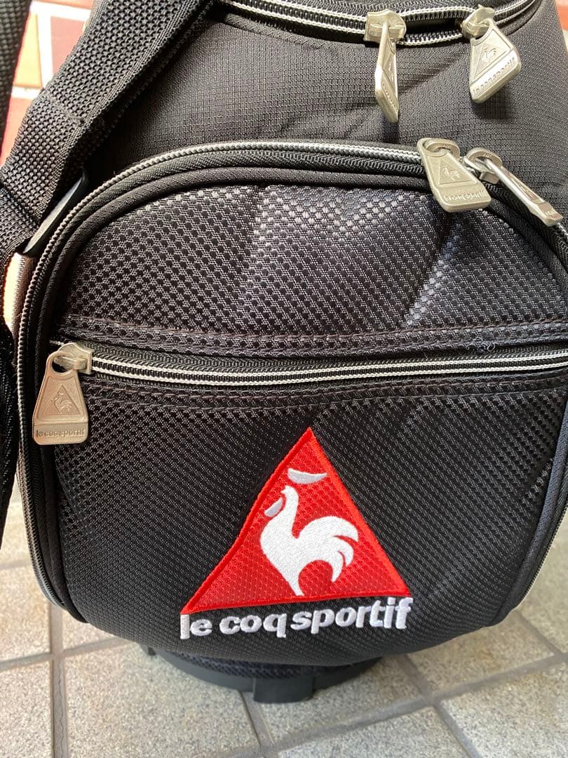美品★le coq sportif キャディバッグ ブラック