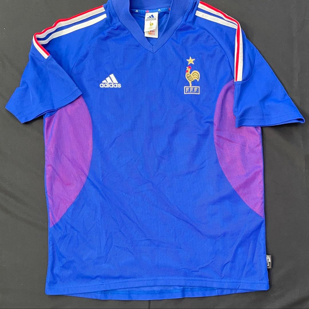 【正規品】ジダン 10番 フランス代表 adidas製 シャツ 2002年W杯O