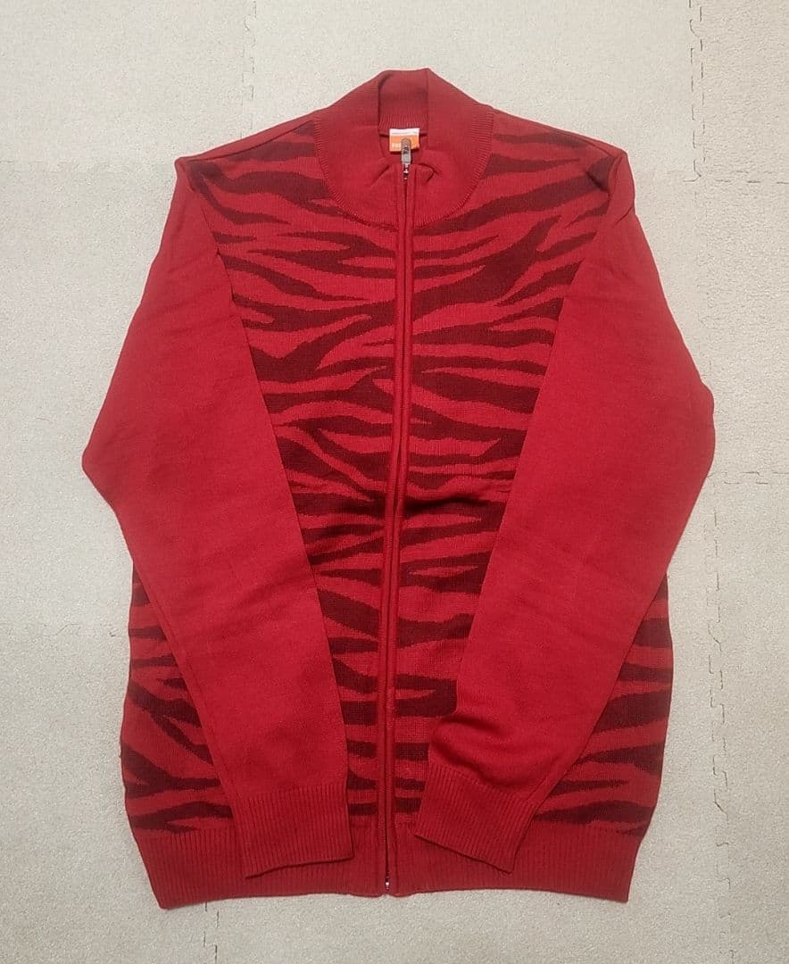 PUMA プーマ ジップアップ ニットセーター Size XO
