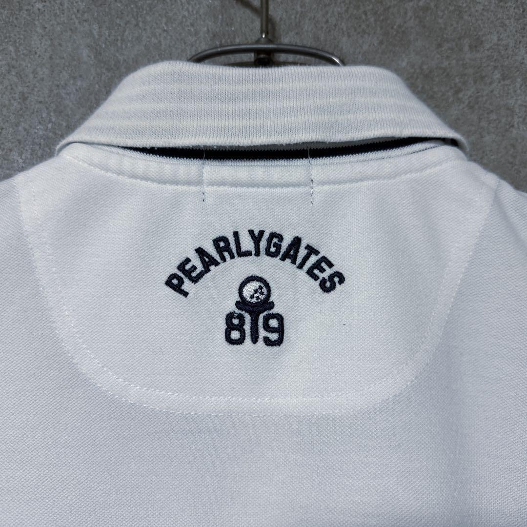 Pearly Gates パーリーゲイツ PG89 ポロシャツ ホワイト 0