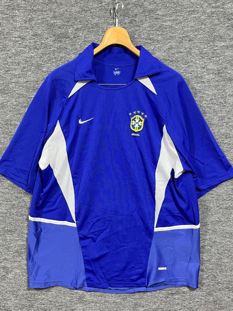 2002年サッカーワールドカップ ブラジル代表 アウェイユニホーム ロナウドXL