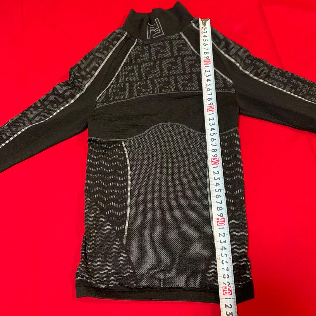FENDI 長袖ハイネックスキーセーター S/M ブラック